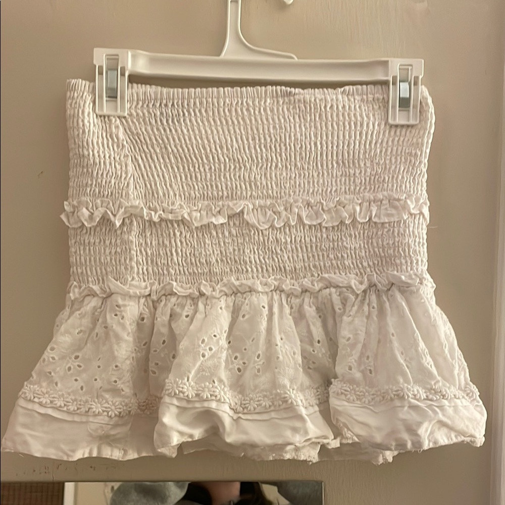 White Ruffled Skirt